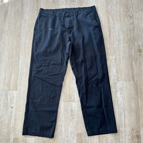 None Other - Mens Black Casual Work Pants - 38x32
